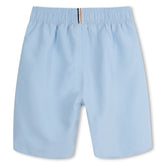 BOSS Kids Logo Print Swim Shorts Blue